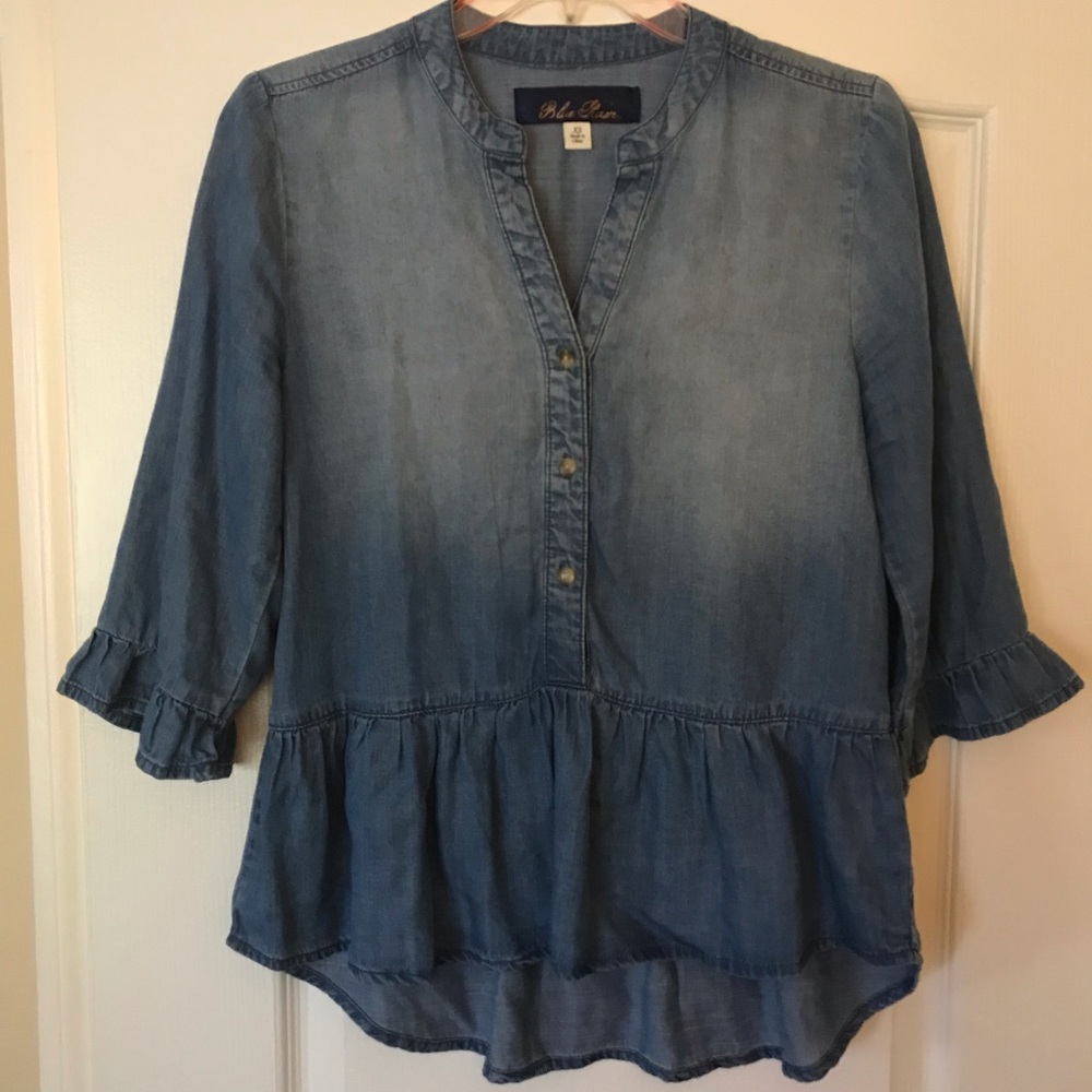 Francesca’s Denim Blouse